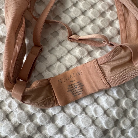 Negative Sieve Cutout Bra Buff Nude Size 4 - Picture 9 of 9